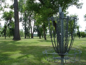 General Sibley Park disc golf basket