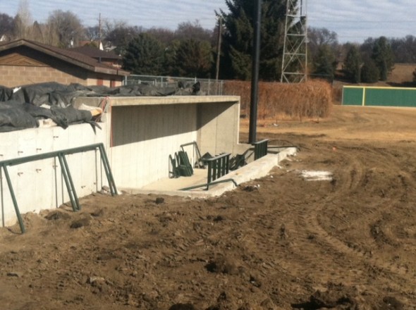 Bismarck Municipal Ballpark construction 1