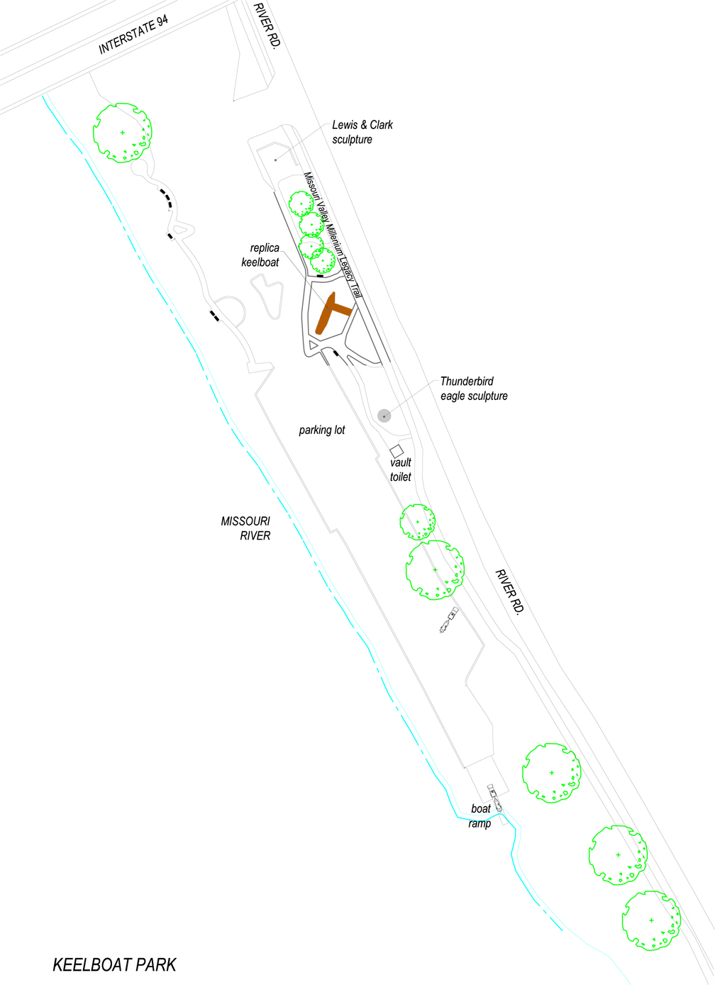 Keelboat Park - Map 2016