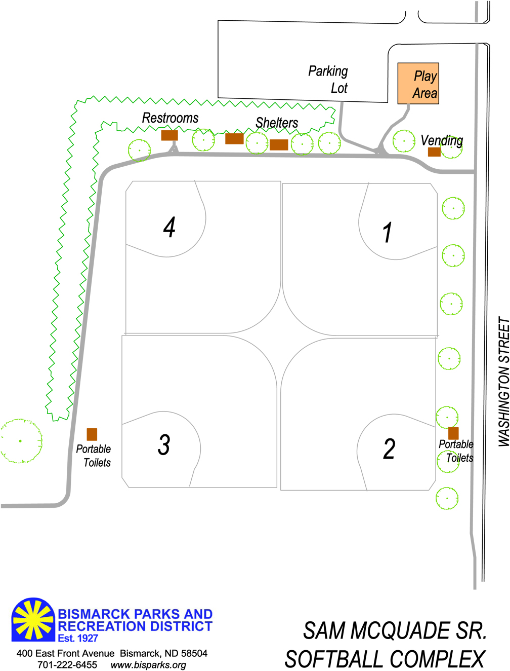 Sam McQuade Sr. Softball Complex -MAP 2016