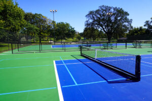 outdoor tennis and pickleball courts at a park