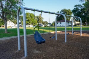 swing set at 23rd Street Park