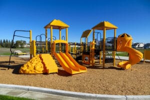 yellow playground at Normandy Park