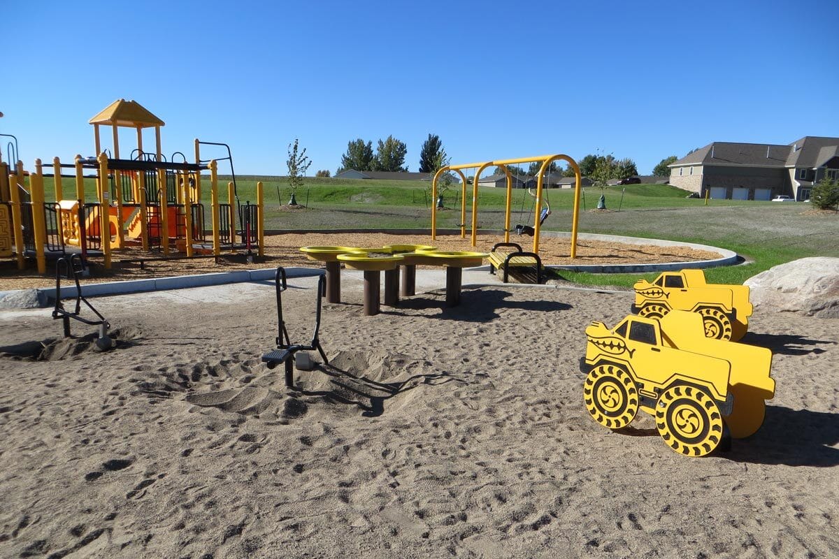 yellow and black playground at Normandy Park