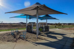 playground with sand at South Meadows Park