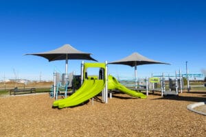 playground with slides at South Meadows Park