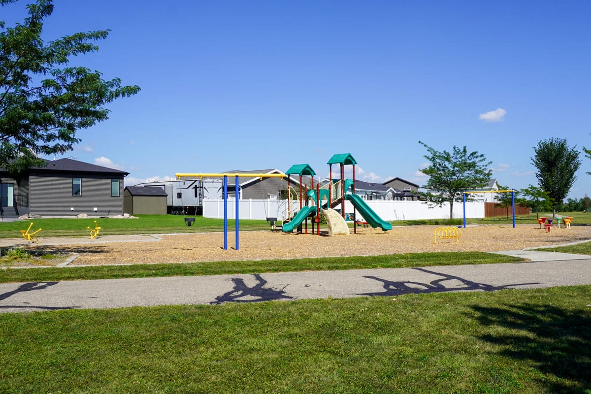 Southland Park playground and paved trail