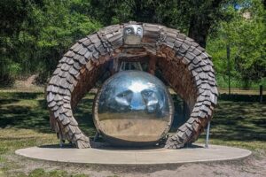 eagle statue at Steamboat Park