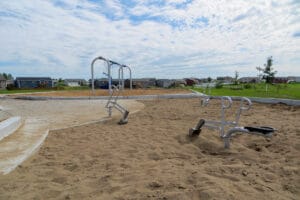sand diggers at the playground at Sunrise Park