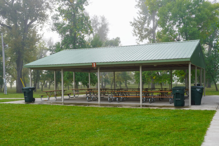 outdoor picnic shelter 1 in a park