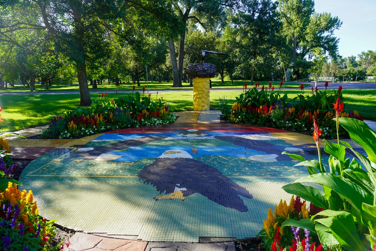 Gathering of Visions Eagle Sculpture at Sertoma Park