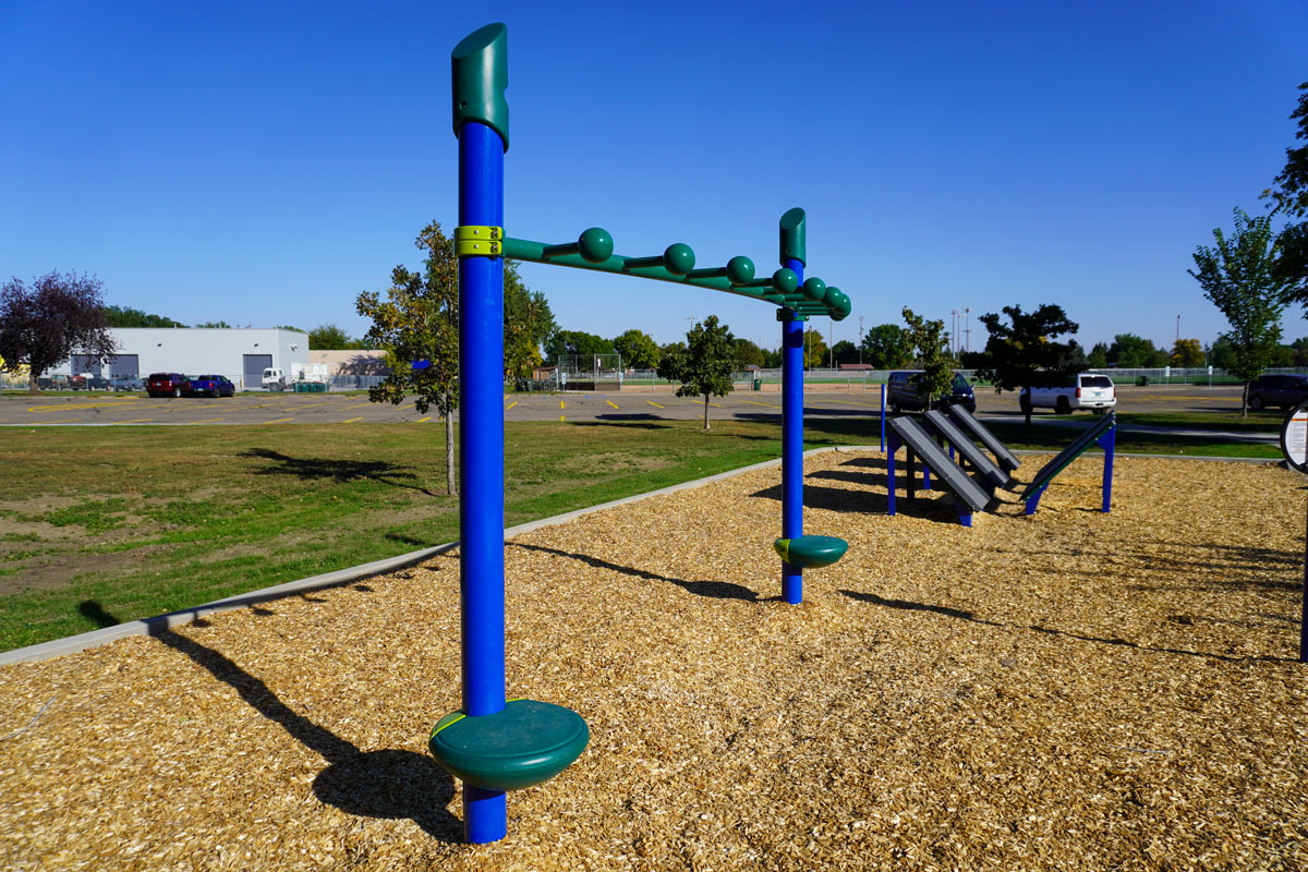 obstacle course at Sertoma Park