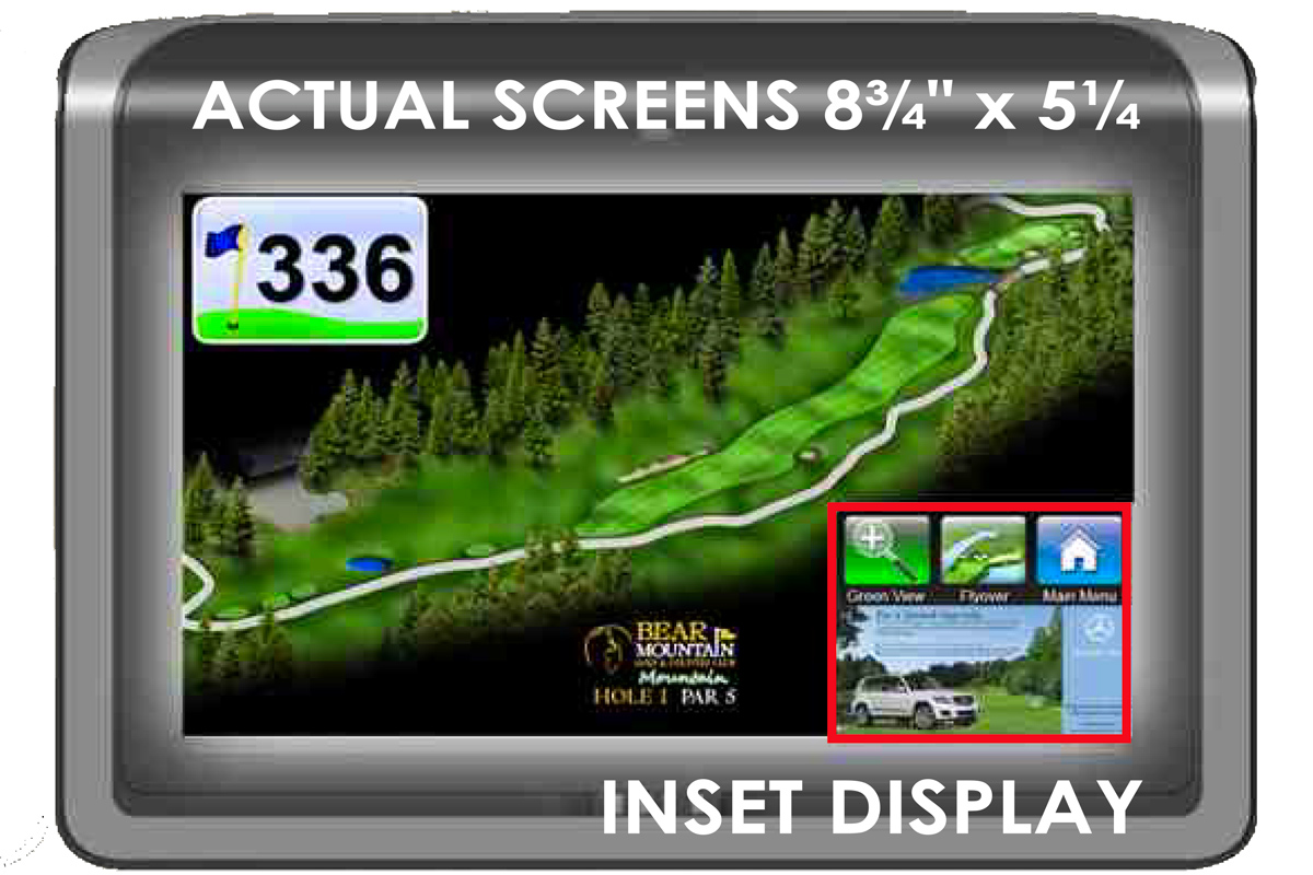 GPS Screen at Riverwood Golf Course showing a golf course map
