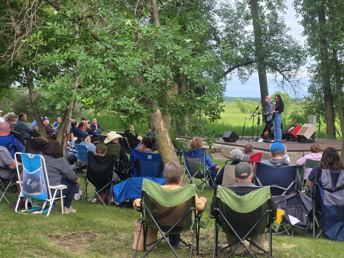 people enjoying a concert at General Sibley