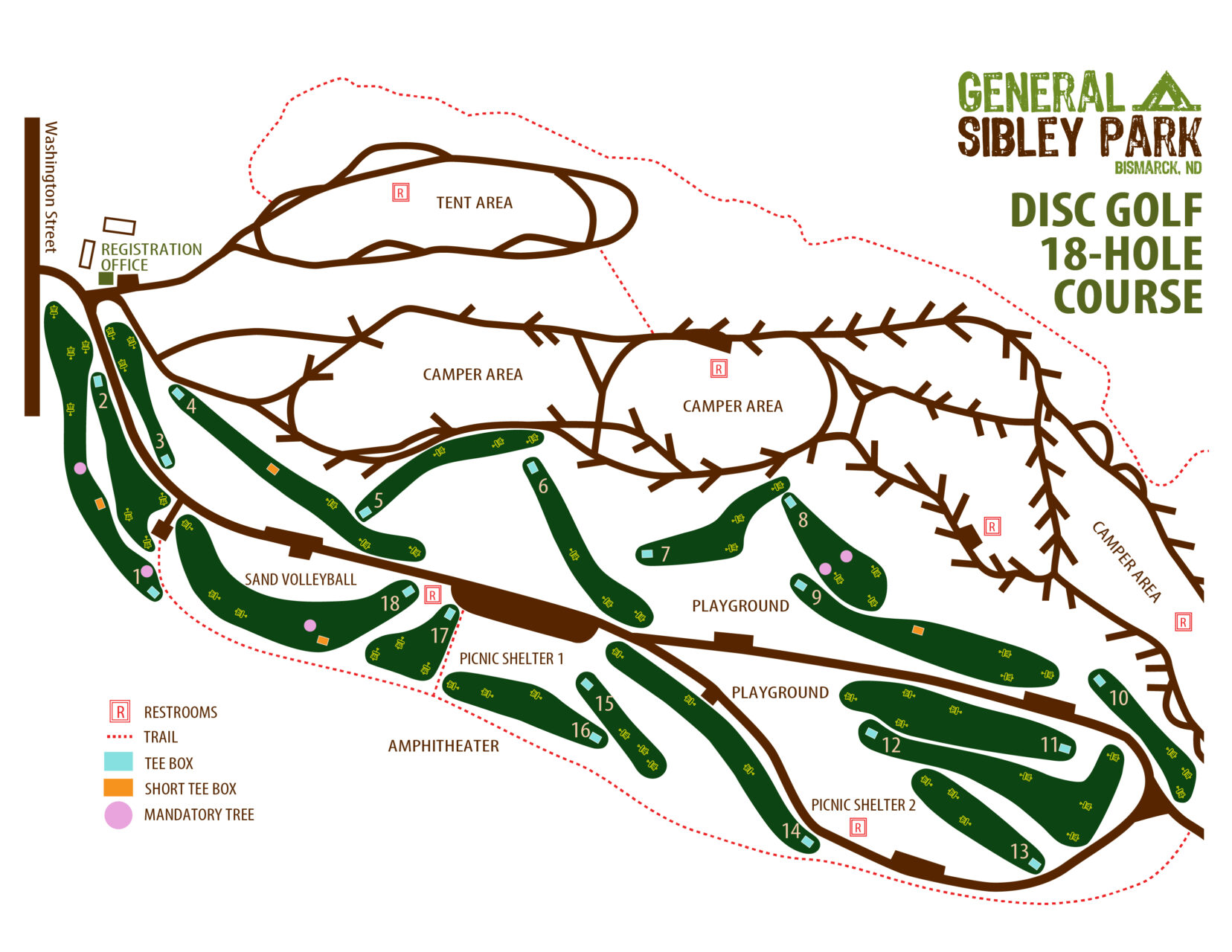 General Sibley Disc Golf 18-Hole Course