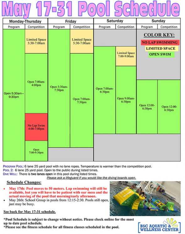 Pool Schedule Bismarck Parks & Recreation