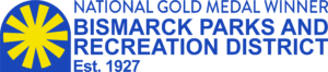 Bismarck Parks and Recreation District logo - National Gold Medal Winner - Established 1927